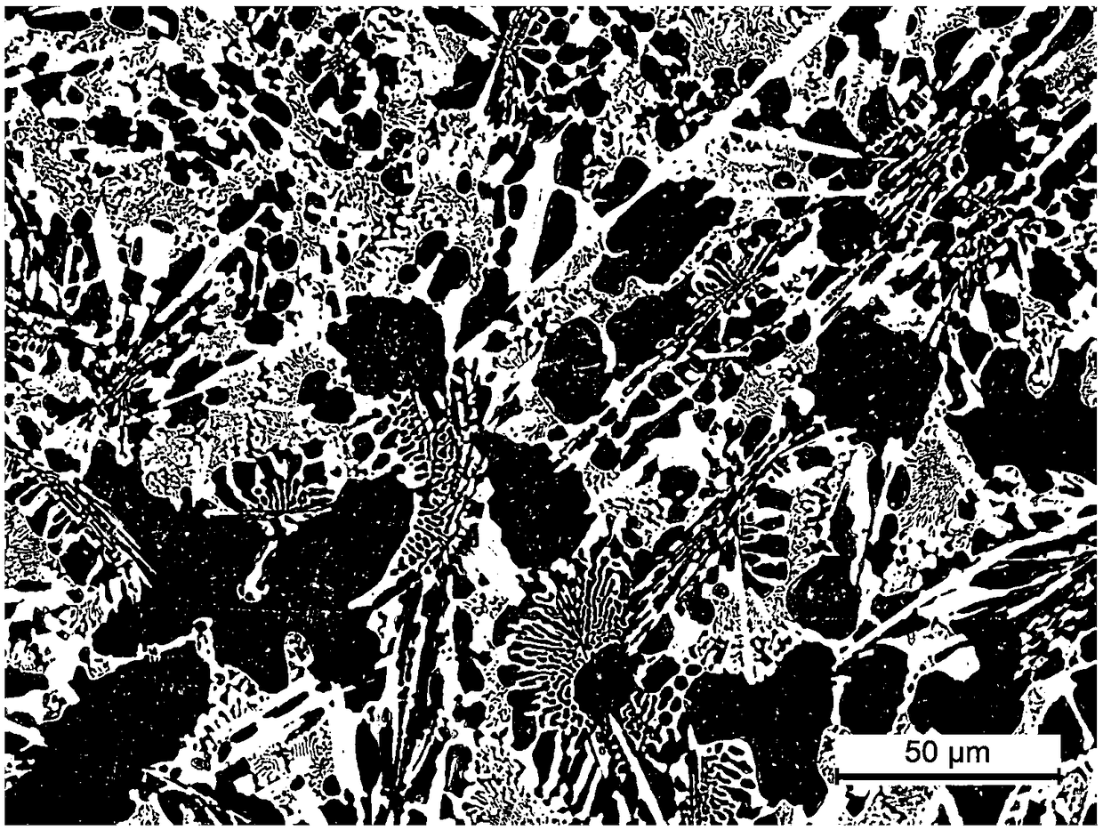 High-hardness alloy modified and toughened through rare earth yttrium and casting method thereof