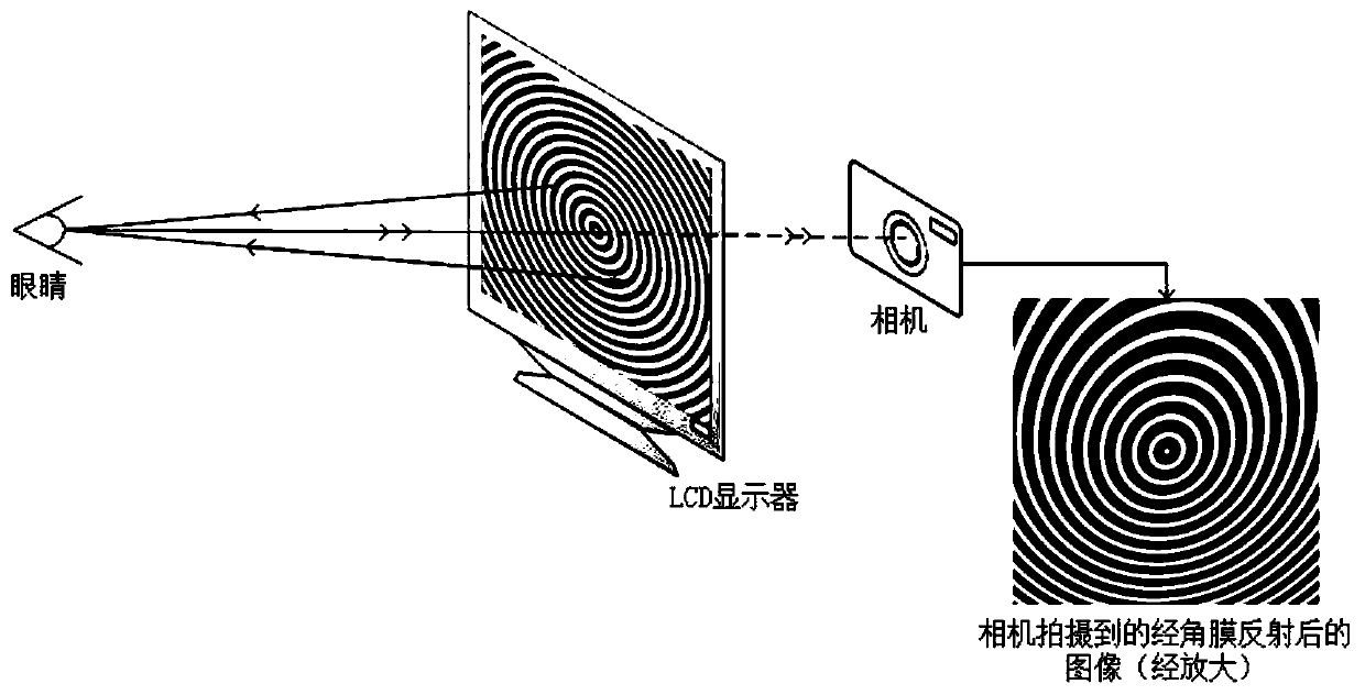 Method for acquiring human corneal topography