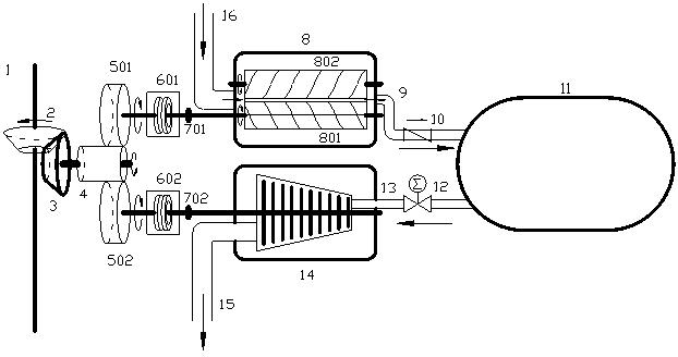 Power regeneration type braking and boosting integrated device used for locomotive
