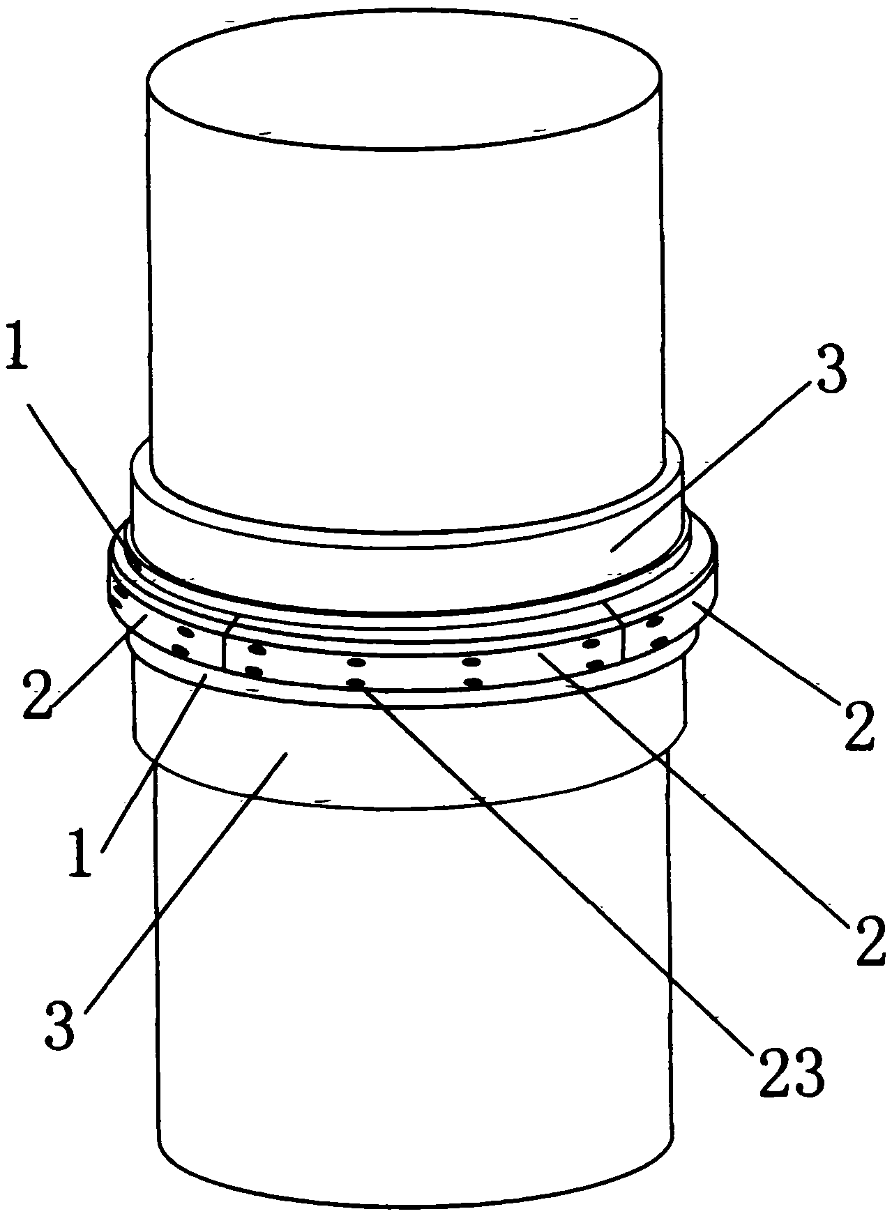 Mechanical connection structure used for uplift pile foundation and connection method thereof
