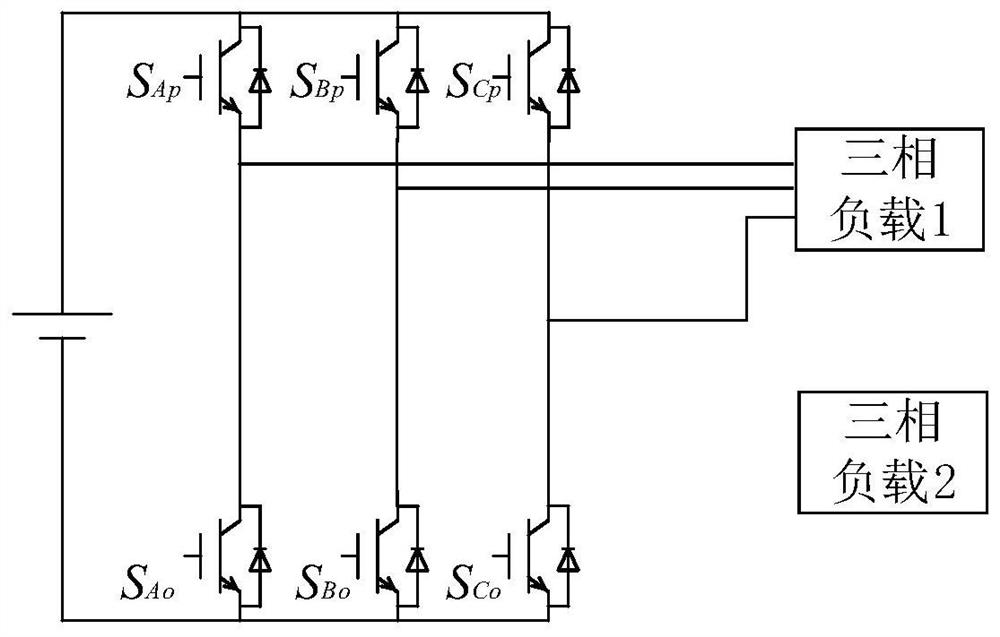 Nine-switch double-output indirect matrix converter based on high-frequency link