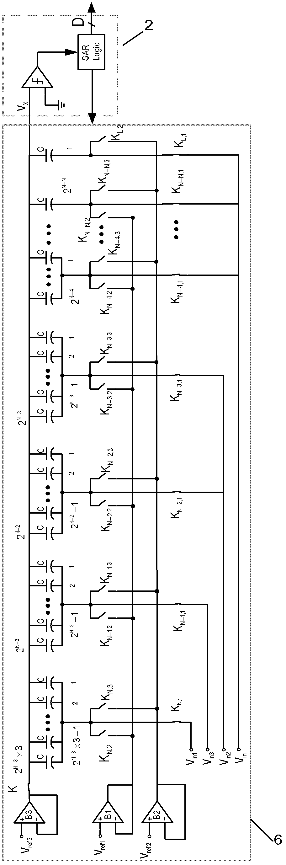 Third-order feedforward Sigma-Delta modulator based on successive comparison quantizer