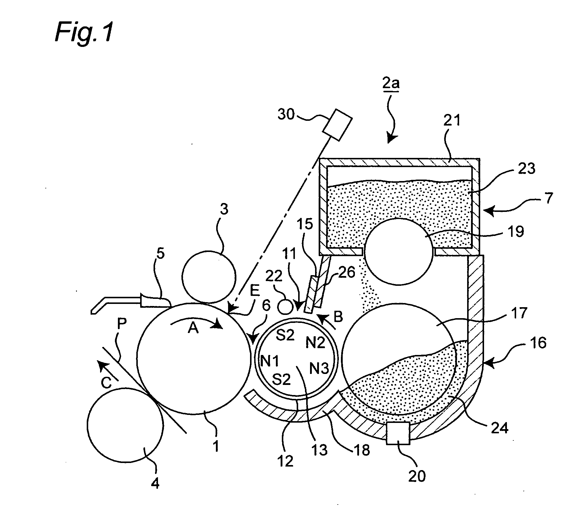 Developing device and image-forming apparatus