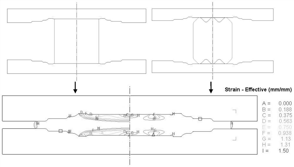 Design method of corrugated billet for increasing surface deformation of hard-to-deform alloy die forgings