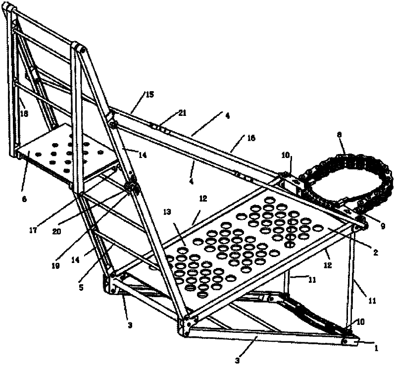 Folding rotary insulating platform