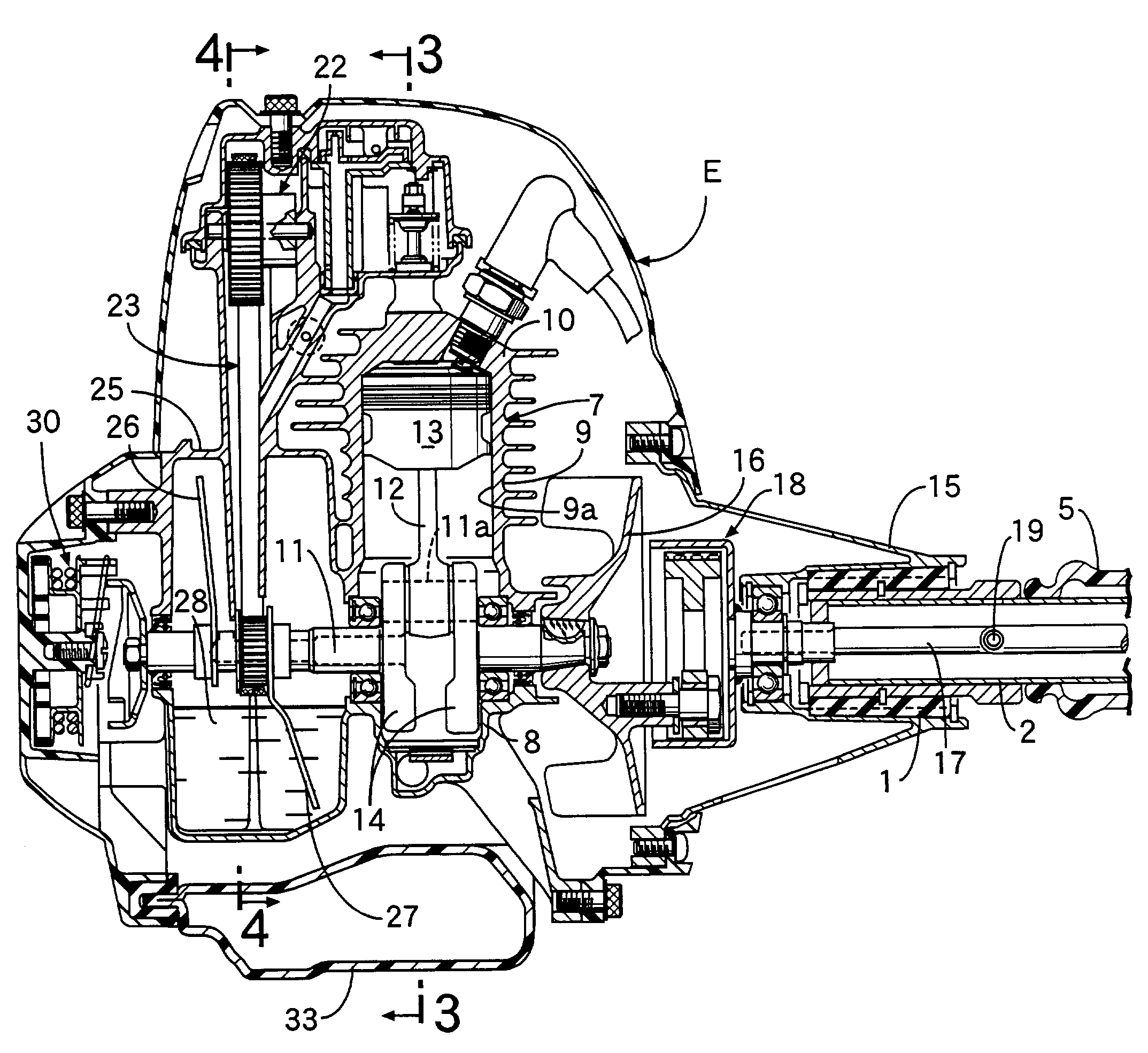 Engine operated machine system