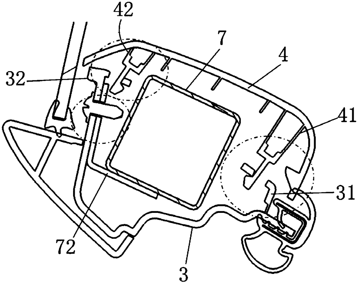 Automobile plastic part fixing component and vehicle with same