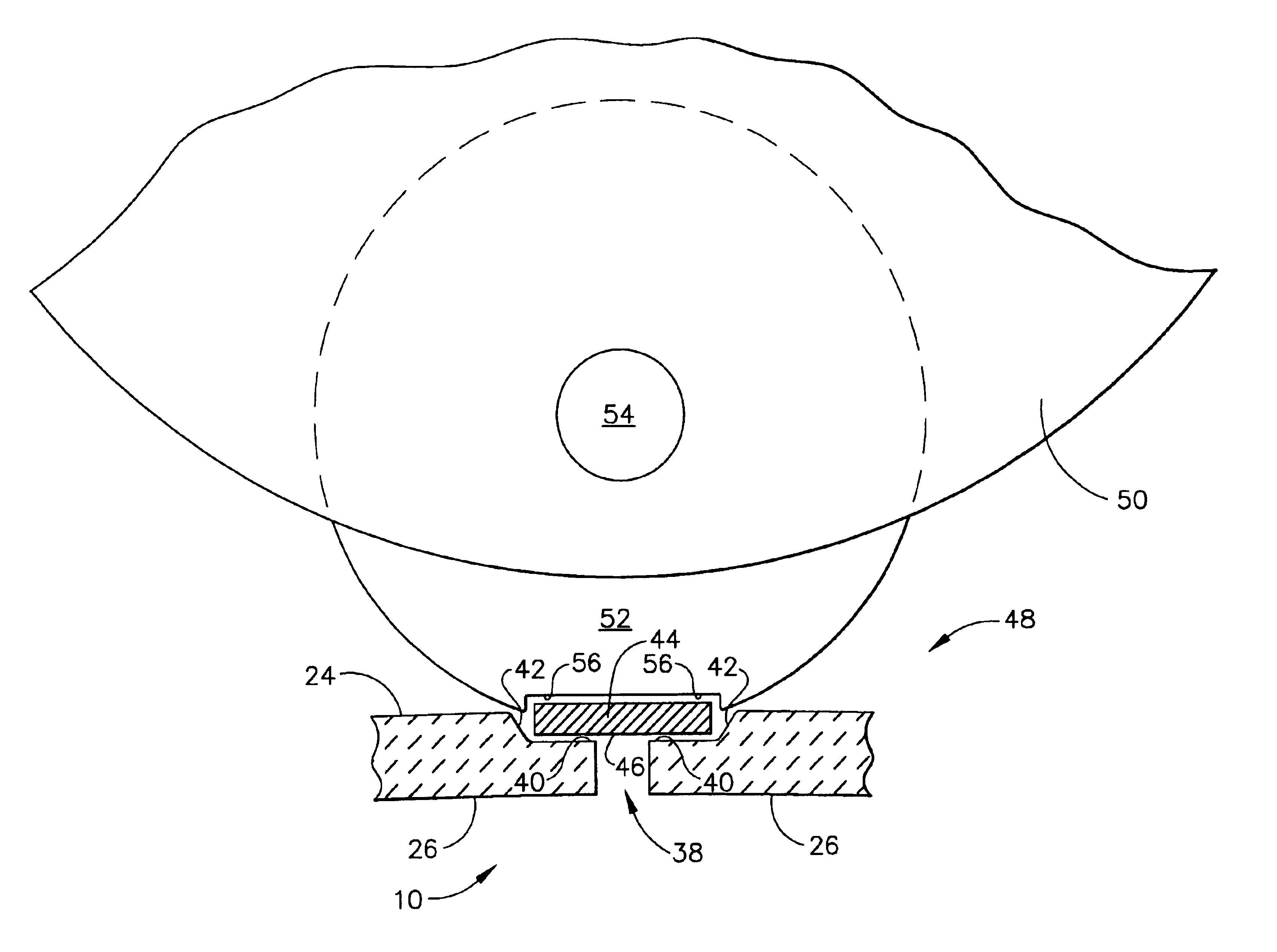 Shroud segment and assembly with surface recessed seal bridging adjacent members