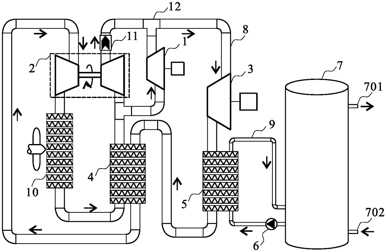 Closed type heat pump water heating device based on air circulation