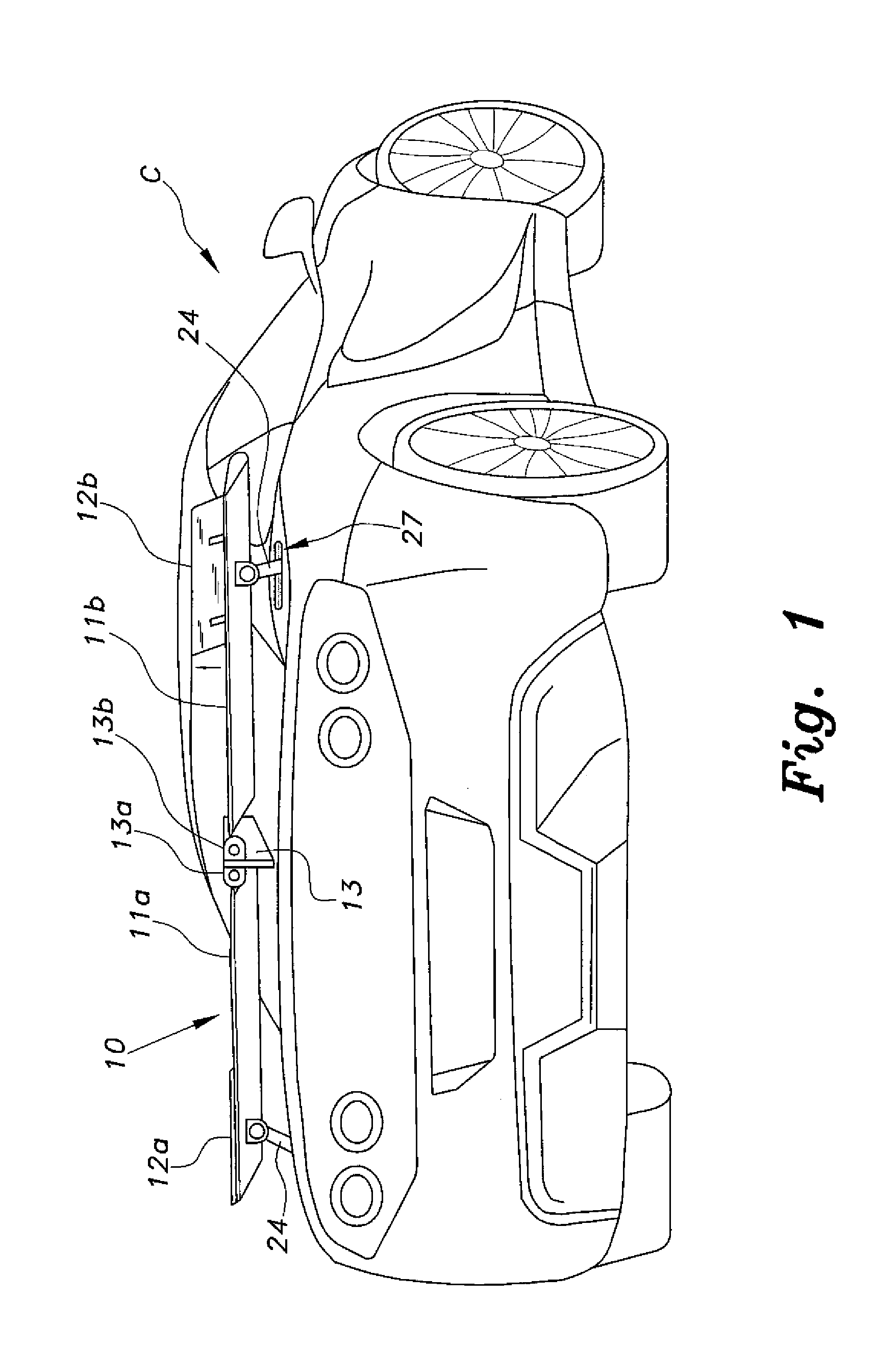 Dynamically adjustable airfoil system for road vehicles