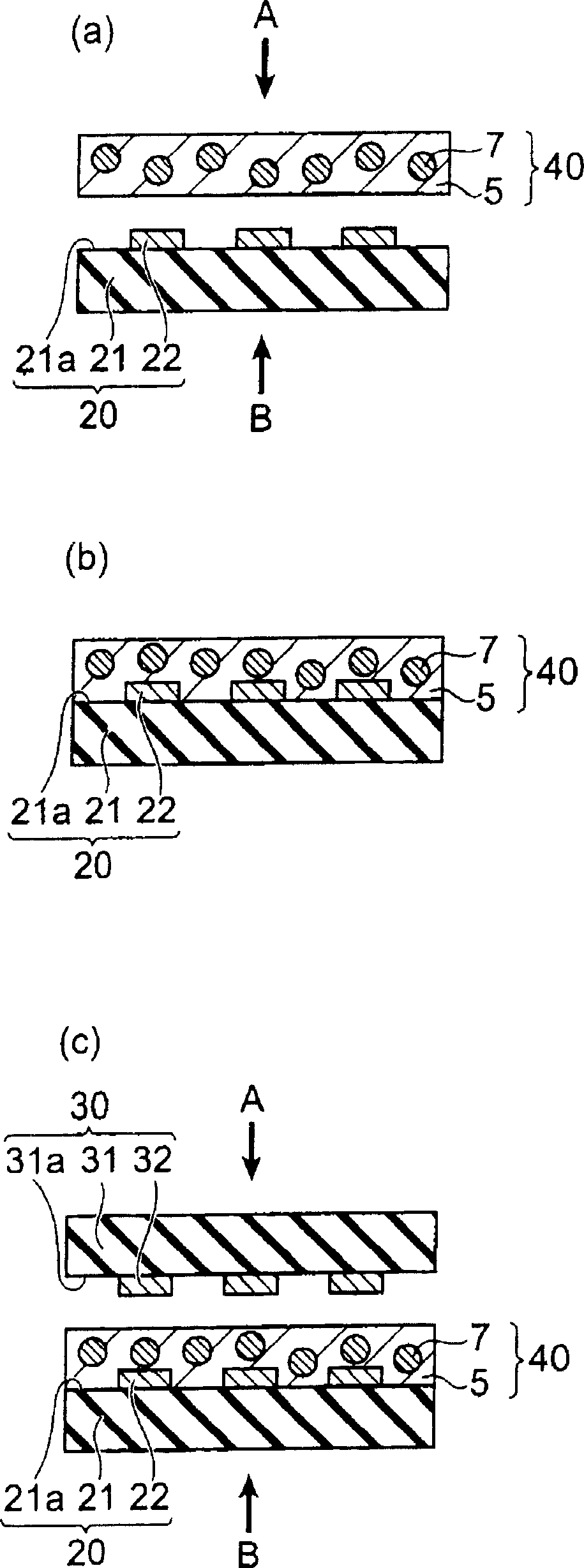 Binding composition, electric circuit connecting material, electric component connecting structure and production thereof