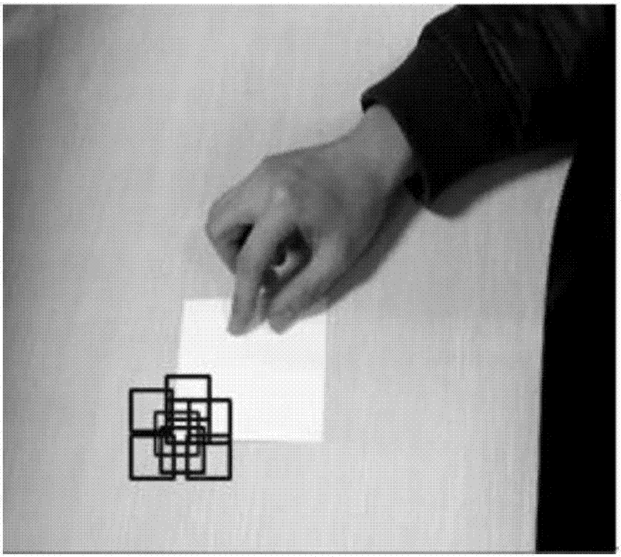 Visual tracking algorithm taking paper as object