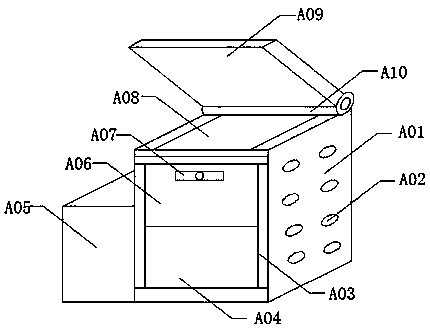 Protection case for household computer host, and use method thereof