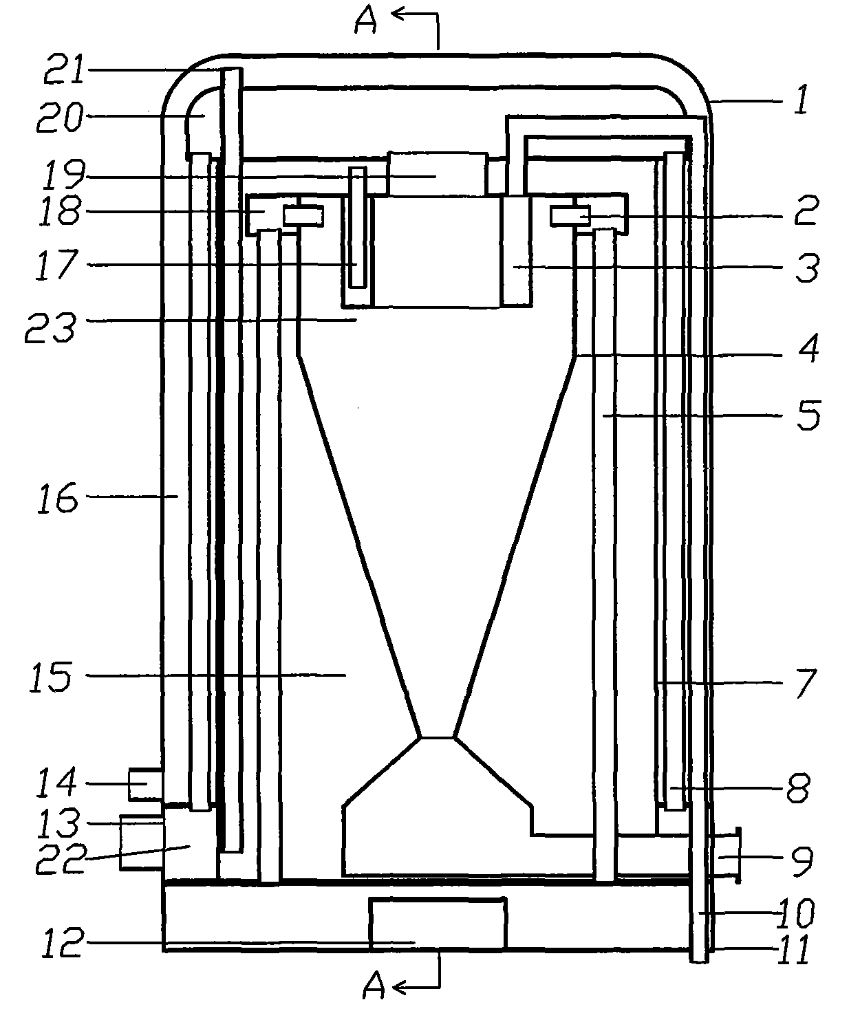 Heat-exchange dedusting device