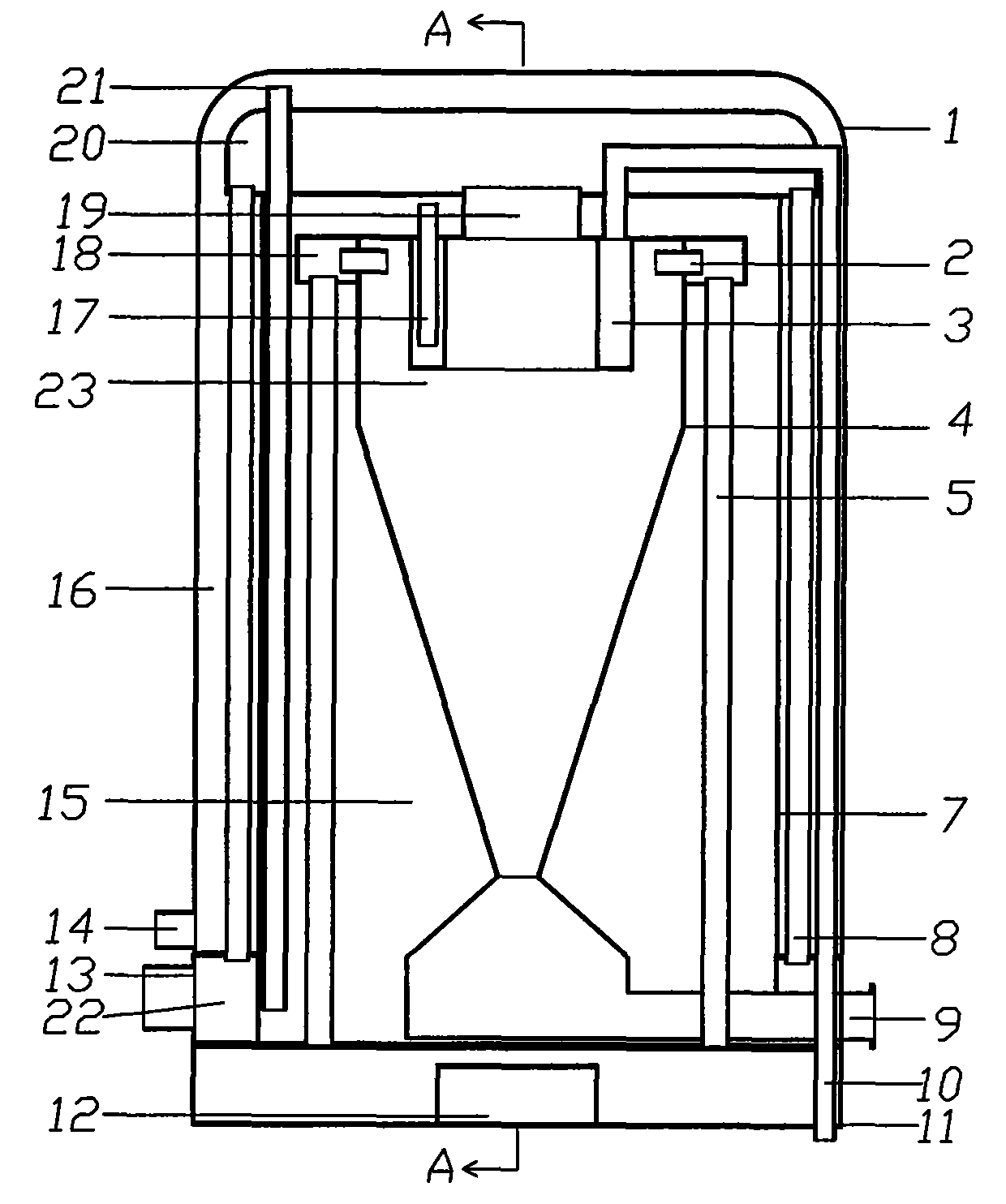 Heat-exchange dedusting device