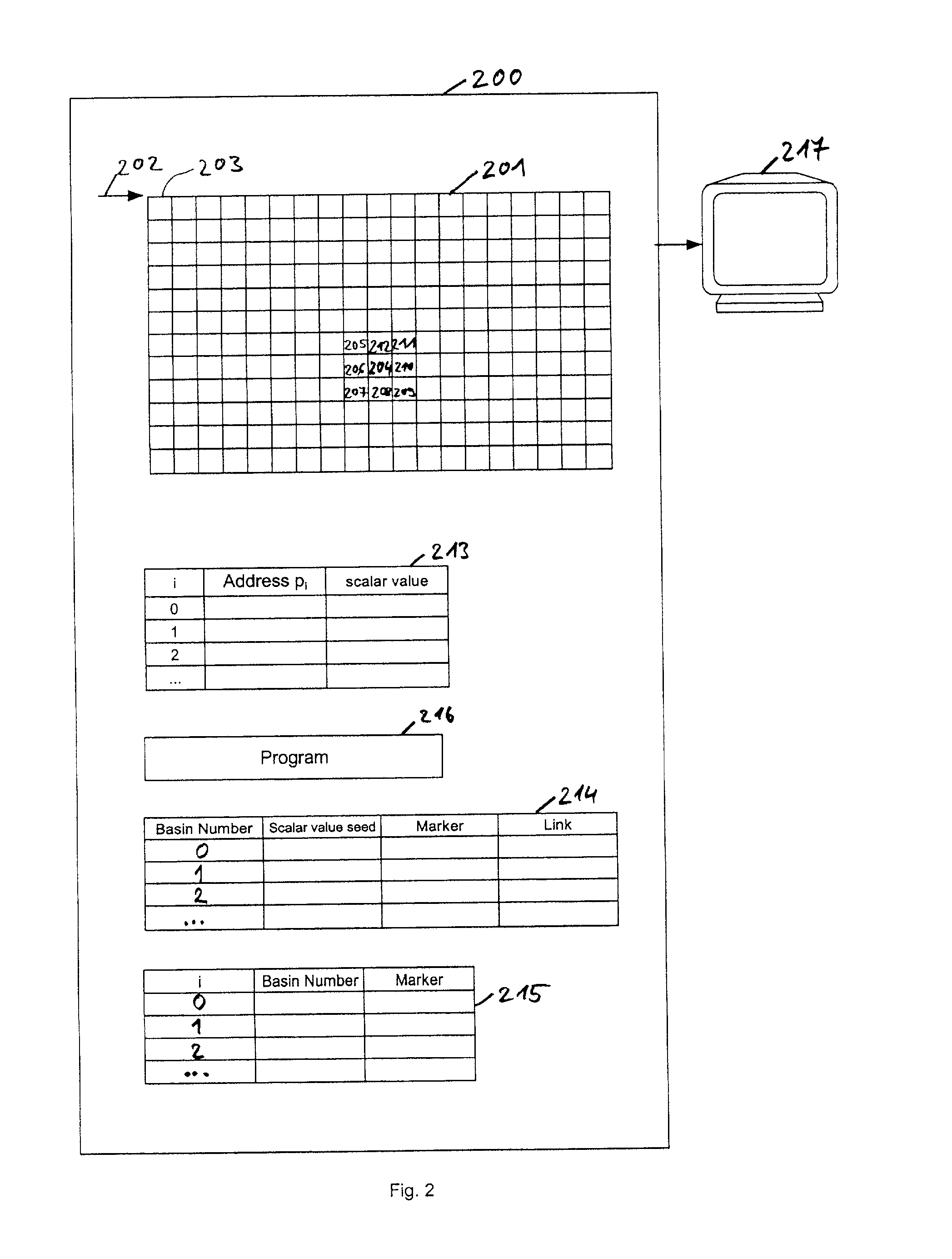 Computer system and a method for segmentation of a digital image