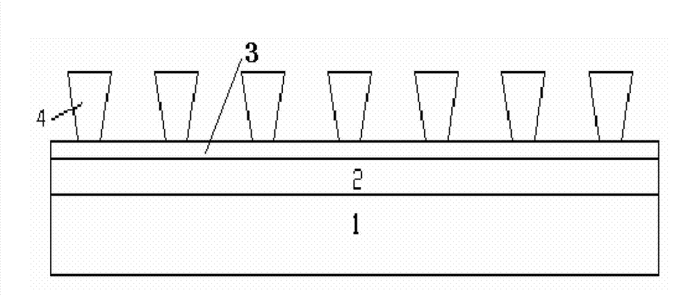 Cathode isolating device for organic light emitting device and manufacturing method for cathode isolating device