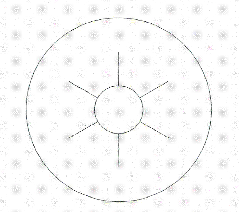 Blanking and distributing device