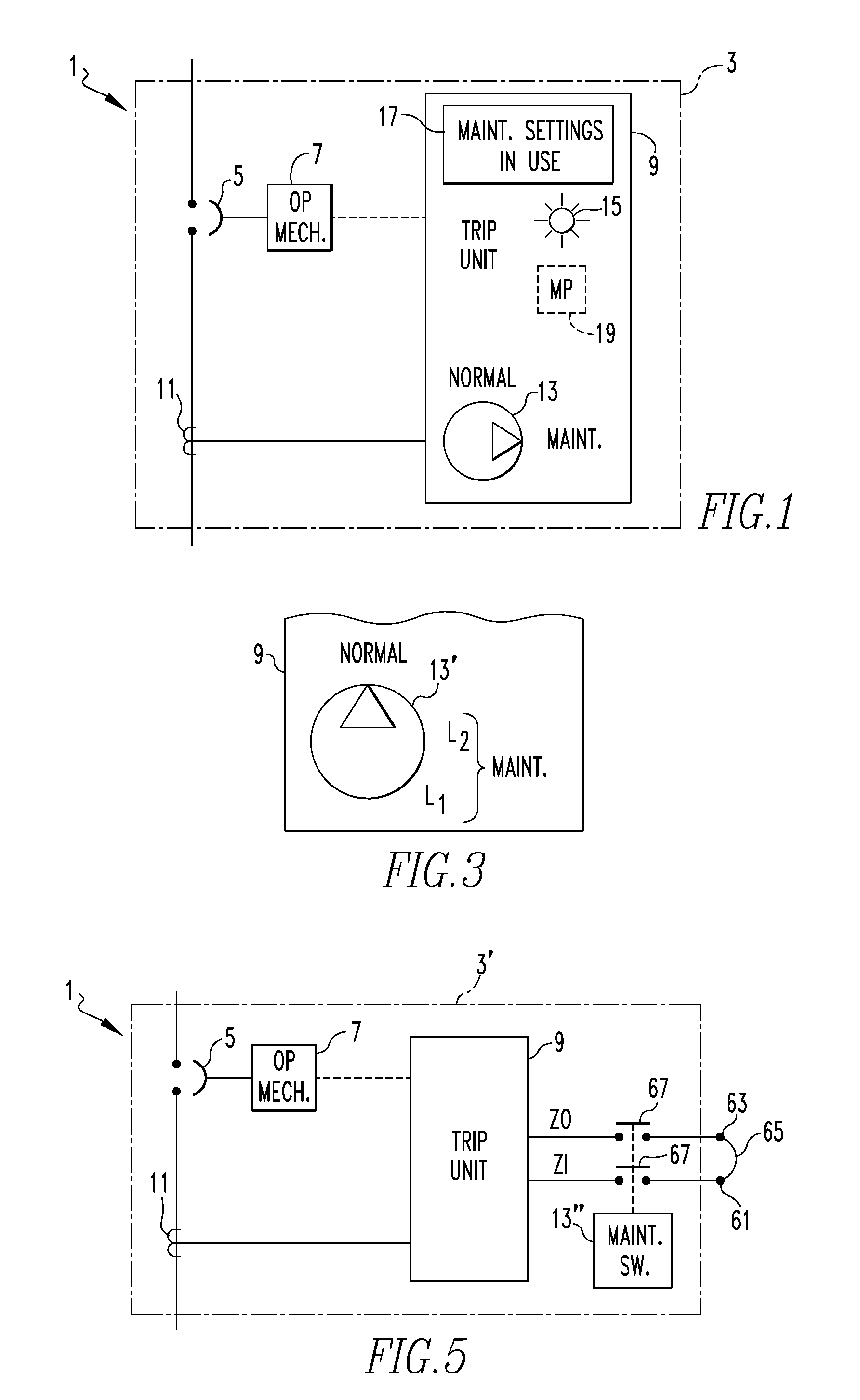 Method and circuit breaker for reducing arc flash during maintenance in a low voltage power circuit
