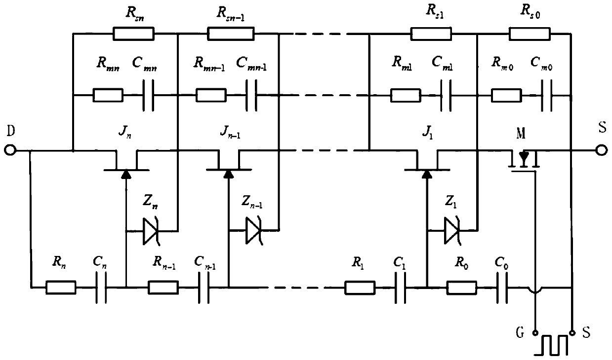 Hybrid high-voltage direct current circuit breaker based on constant-pass type SIC device and control method thereof