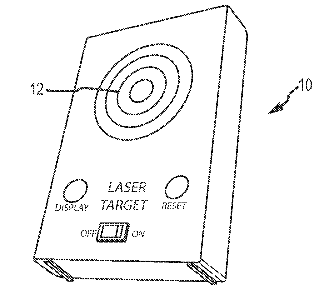 Laser trainer target