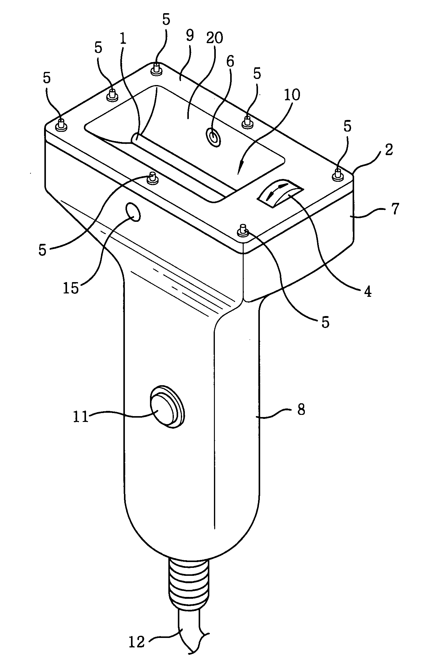Optical hair removing device