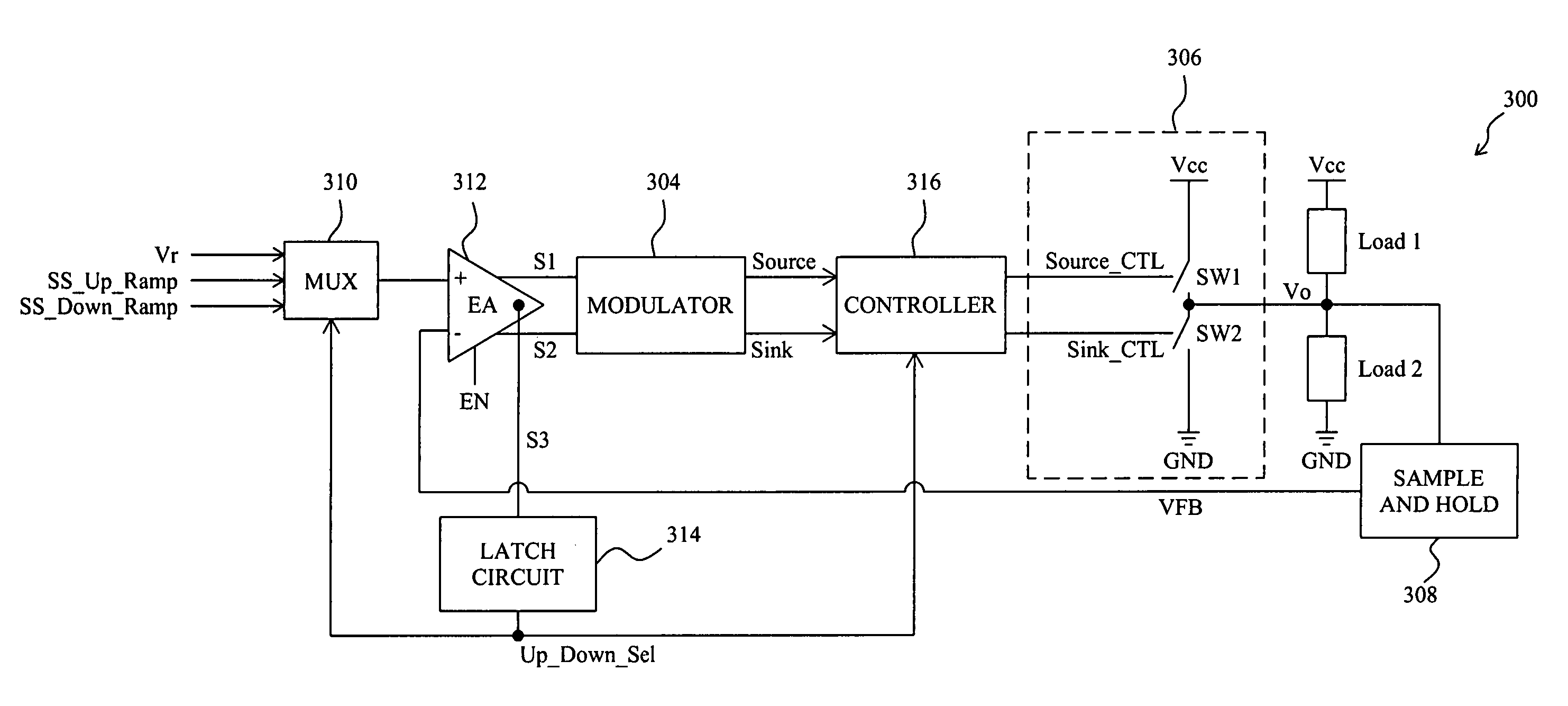 Circuit and method for soft start from a residual voltage