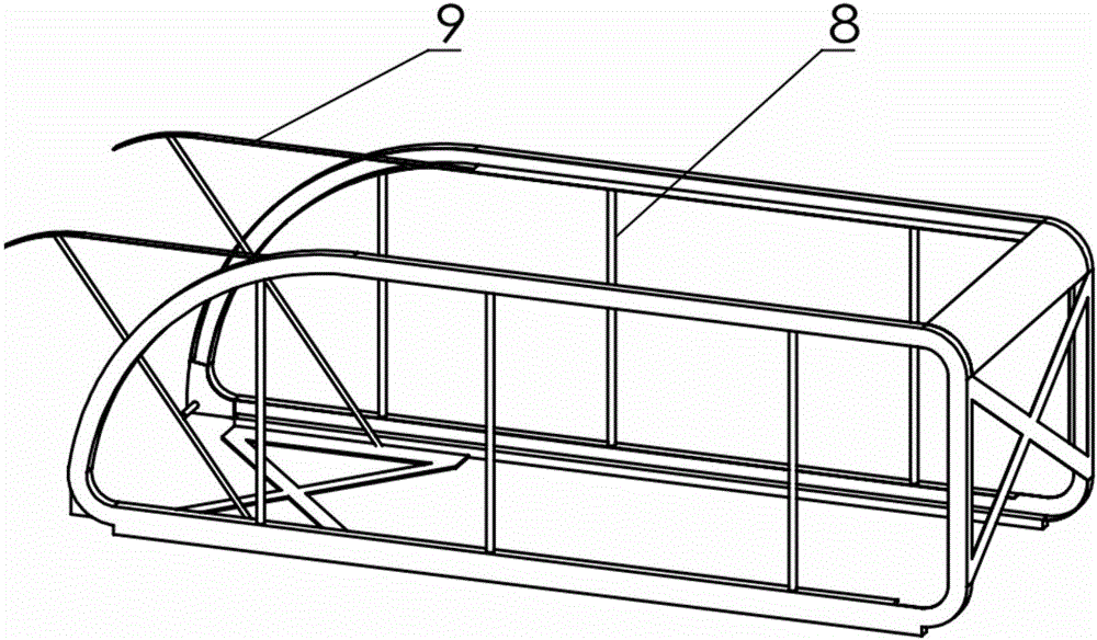 Double-layer barrier-free parking system based on vehicle frame mechanical arms and rotary vehicle plate