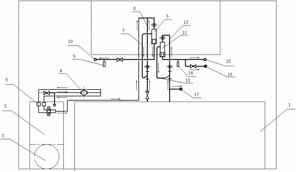 Device for reducing noise of nuclear biochemical pollution decontamination trailer