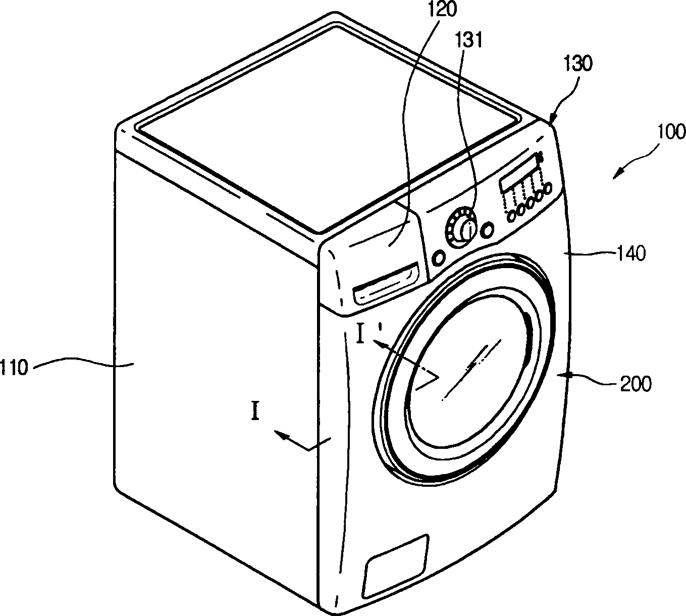 Door structure for rotary drum machine