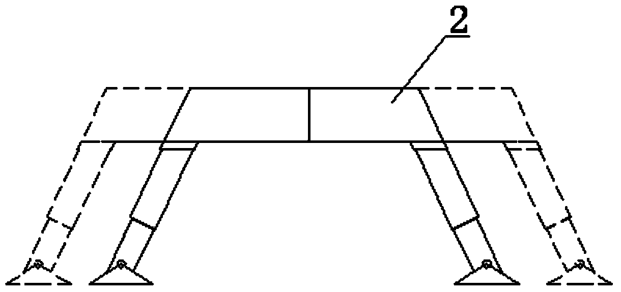 Long-distance armless mine-raking trolley