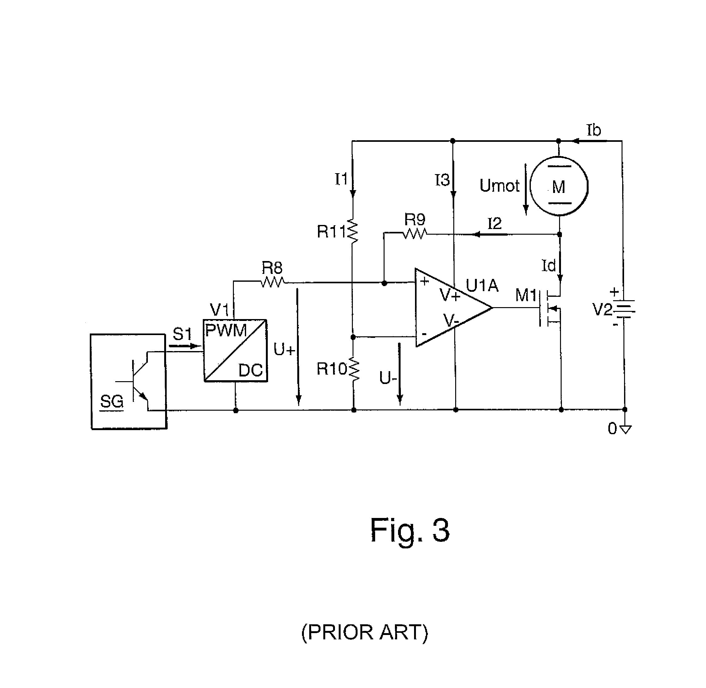 Regulating device for regulating the voltage on a high-side load