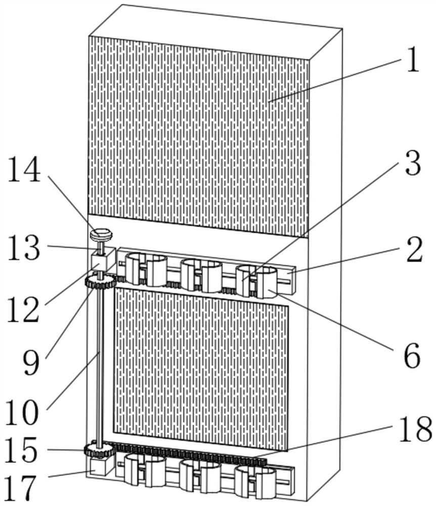 Big data server with convenient wire arrangement structure