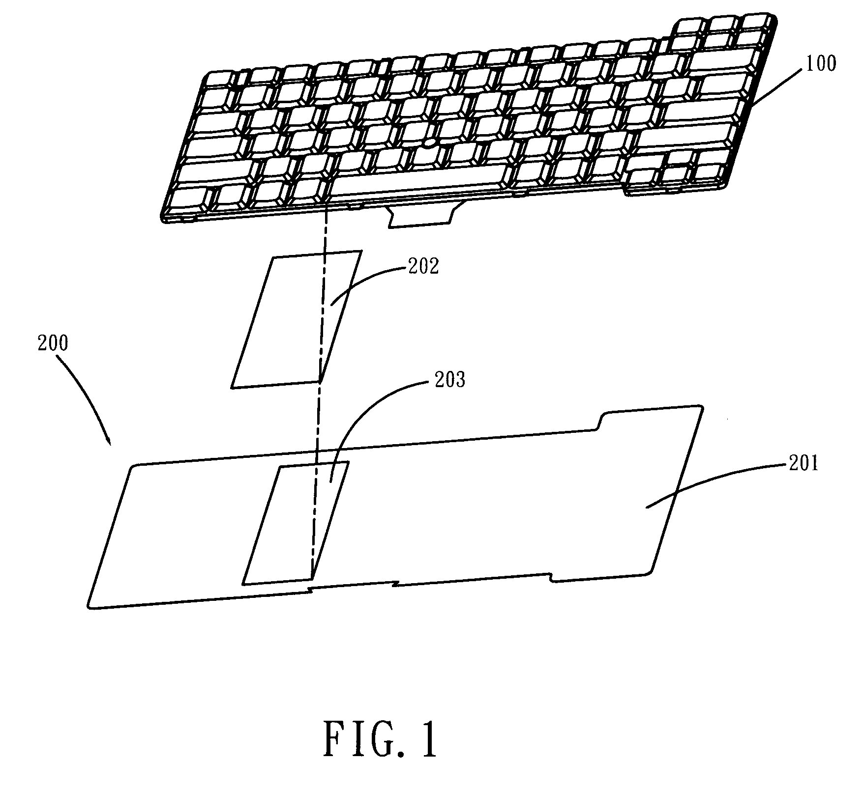 Waterproof and heat-dissipating structure of computer keyboard