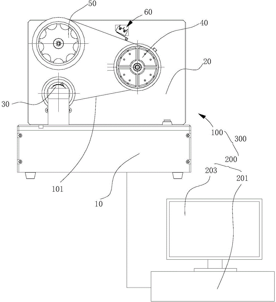 Bank note coiling band measurement equipment and method