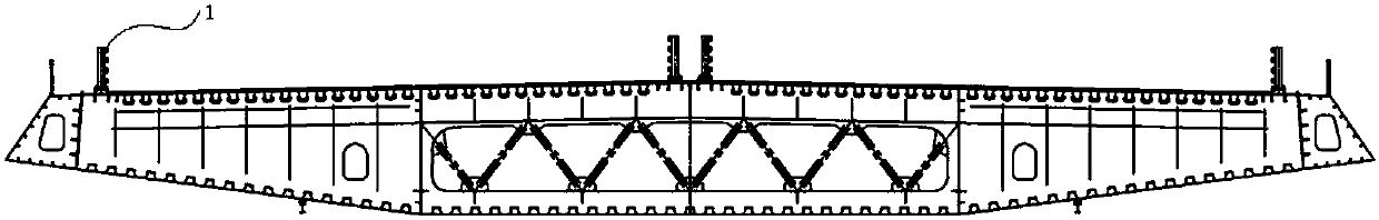 A Streamlined Box Girder Eddy Vibration Suppression Structure