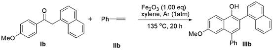 A kind of synthetic method of β-aryl-α-naphthol compound