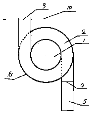 Column type spiral escape passage device