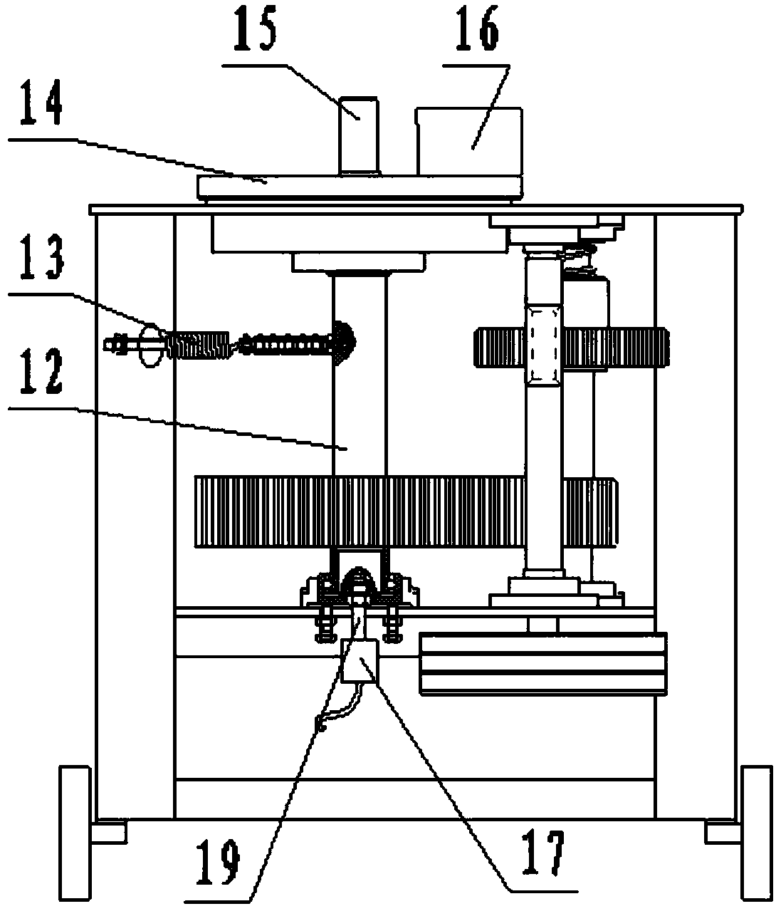 Steel bar bending hoop bending machine with numerical control belt pressure clutch and semicircular gear