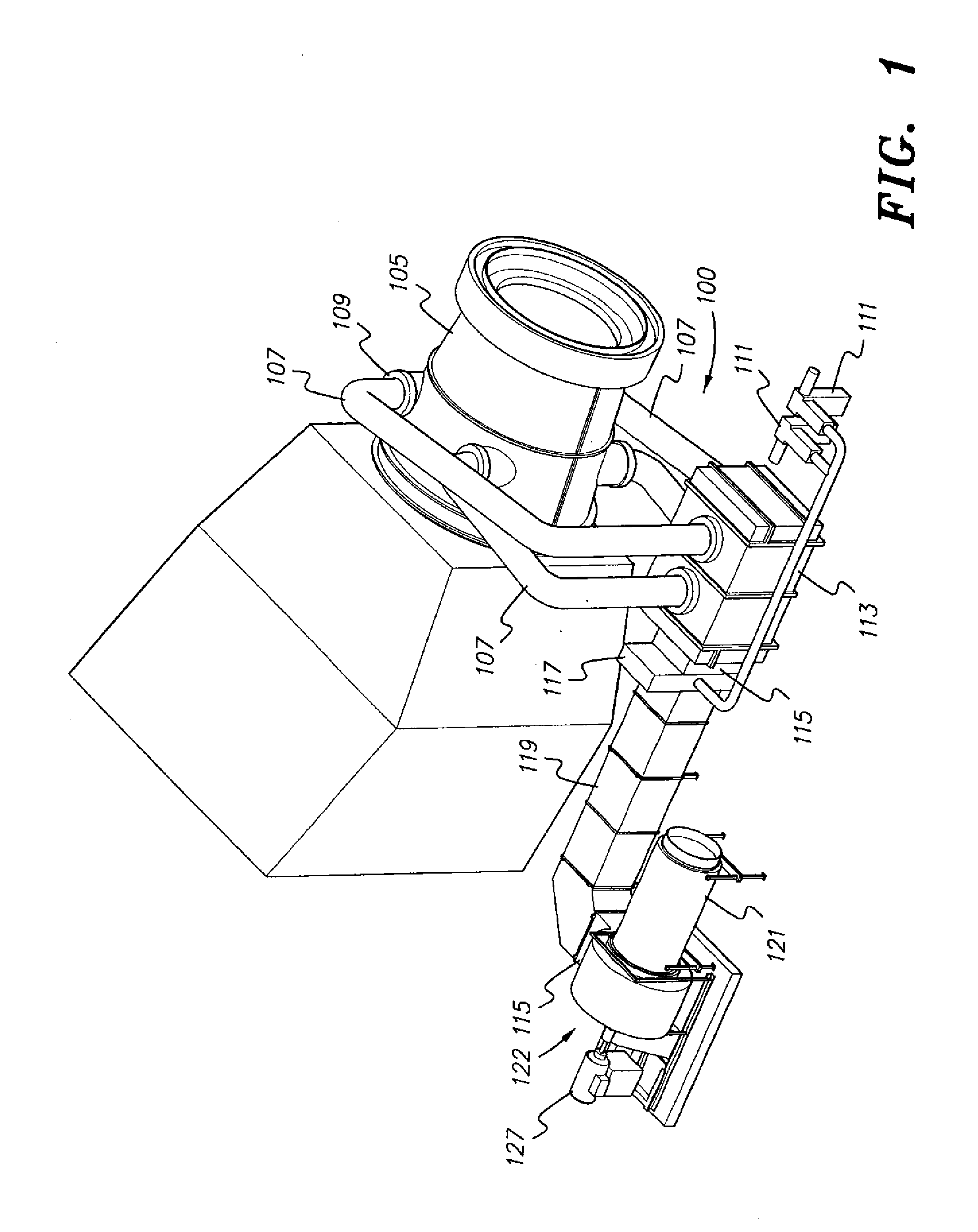 Air cooling system and method for a heat recovery steam generator inlet