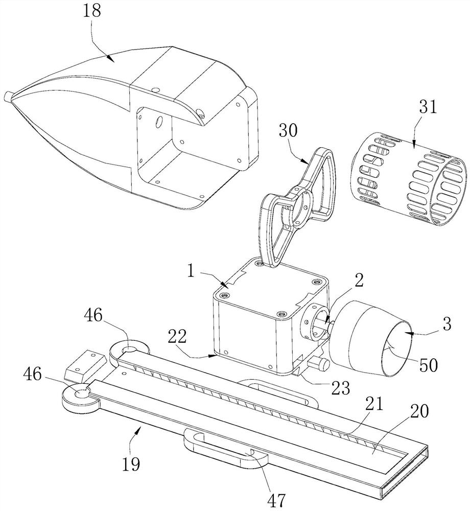 Pedal type swimming boosting device