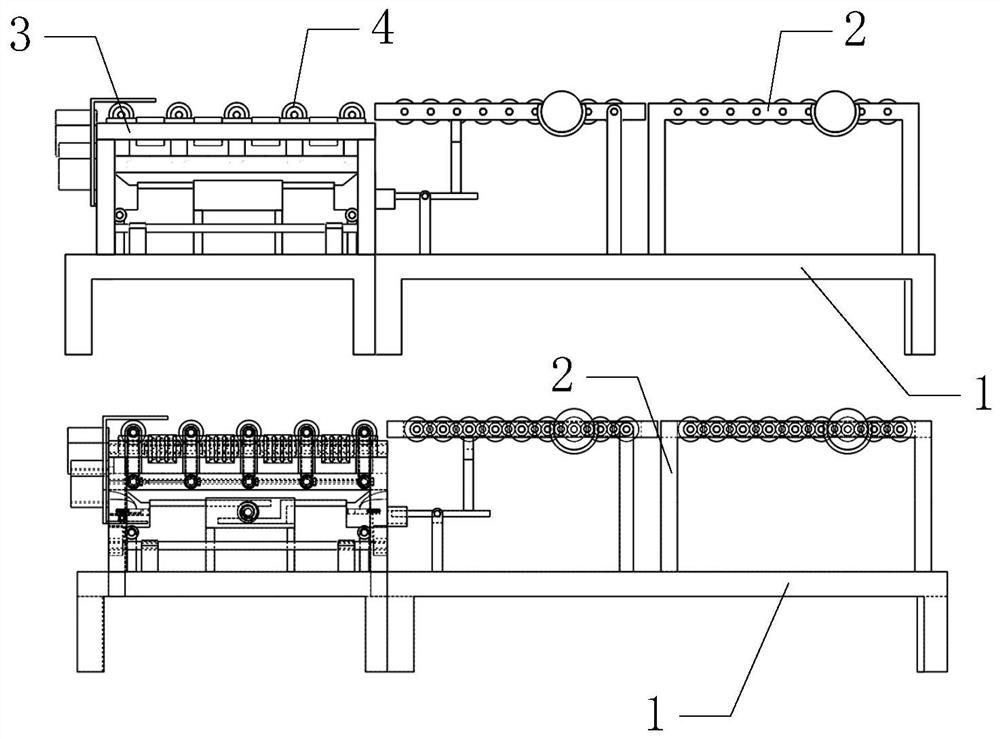 Corner conveying equipment for tile processing