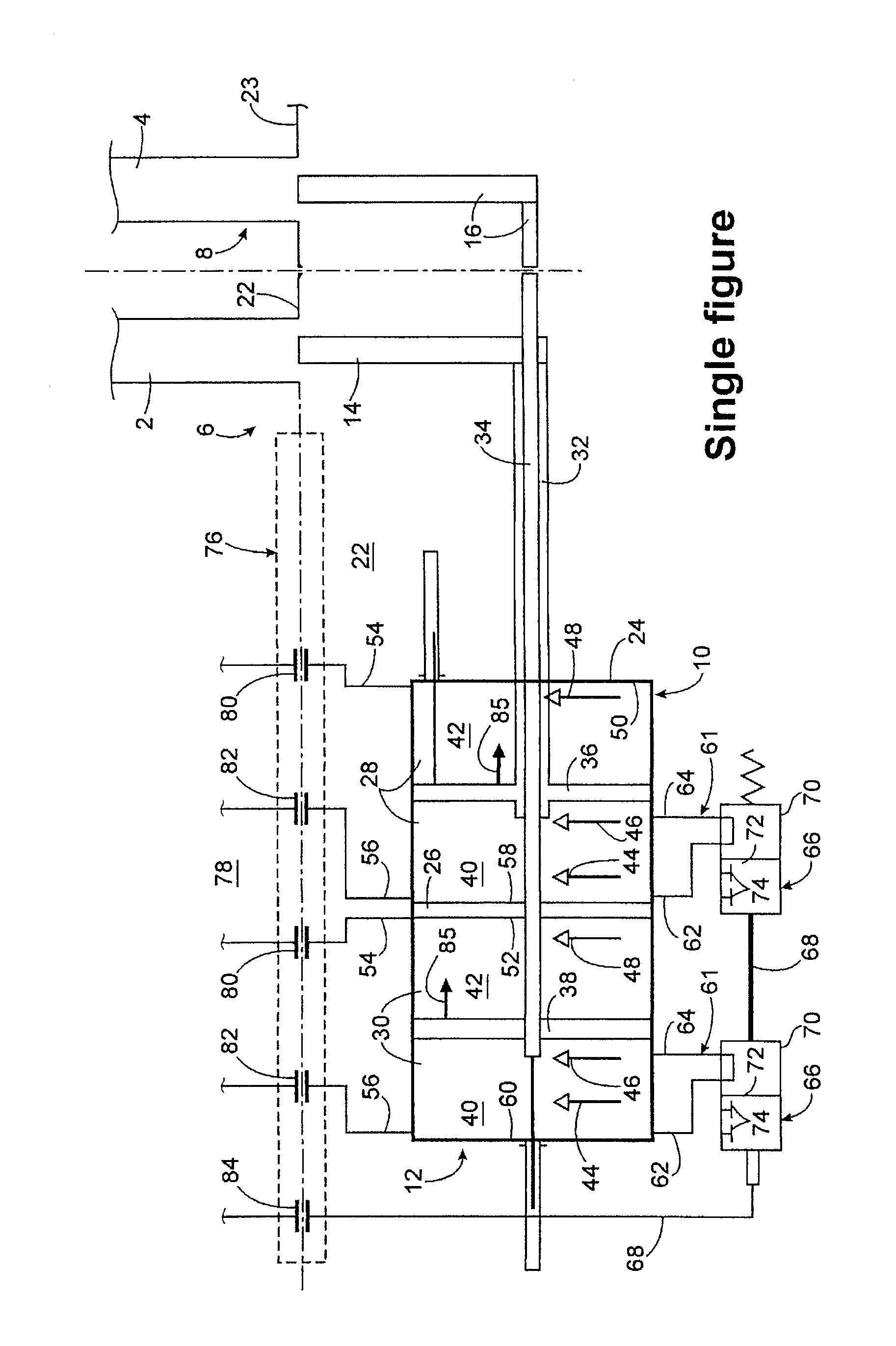 Propeller and system of counter-rotating propellers comprising improved means for limiting pitch, and a turbine engine comprising them