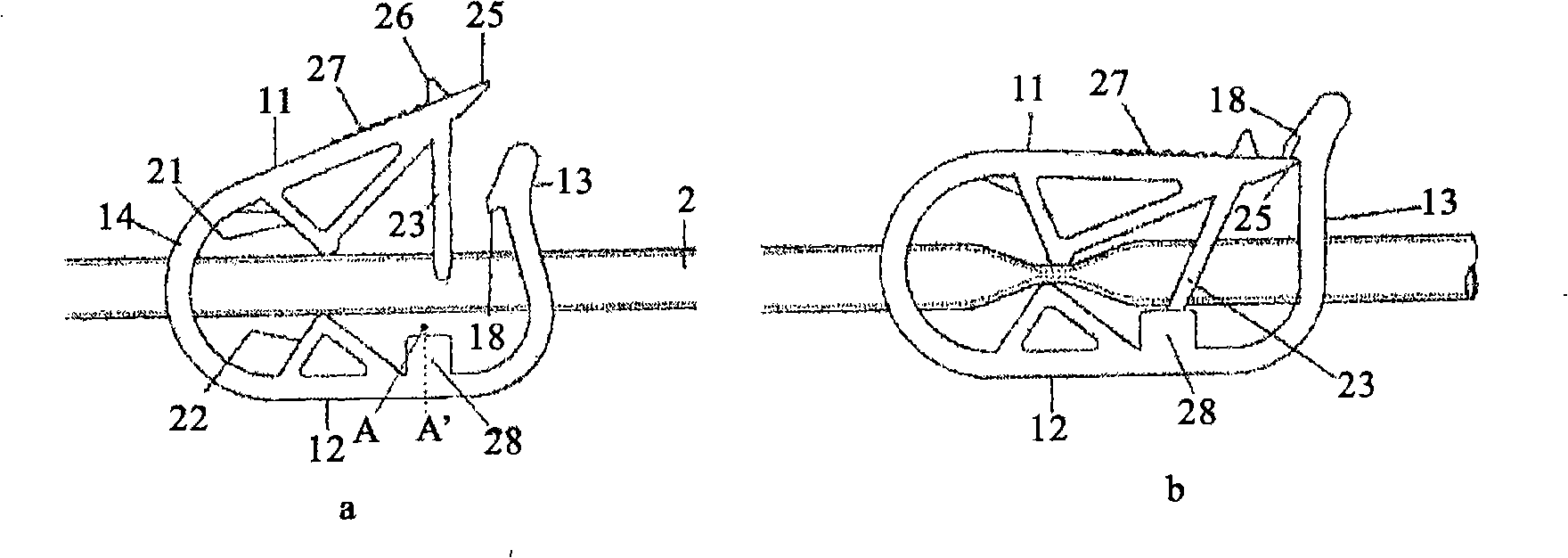 Clamping device for an operation