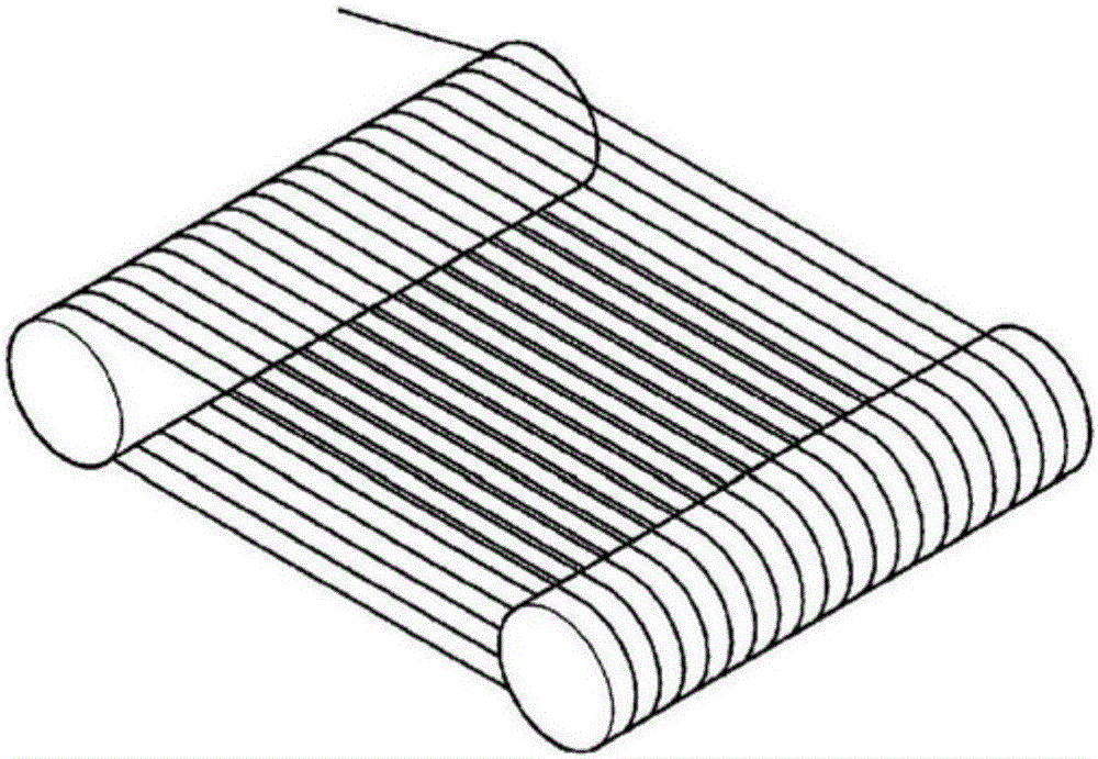 Roller for transporting hollow filaments, manufacturing method for hollow filaments, and manufacturing method and manufacturing device for hollow filament membrane sheets