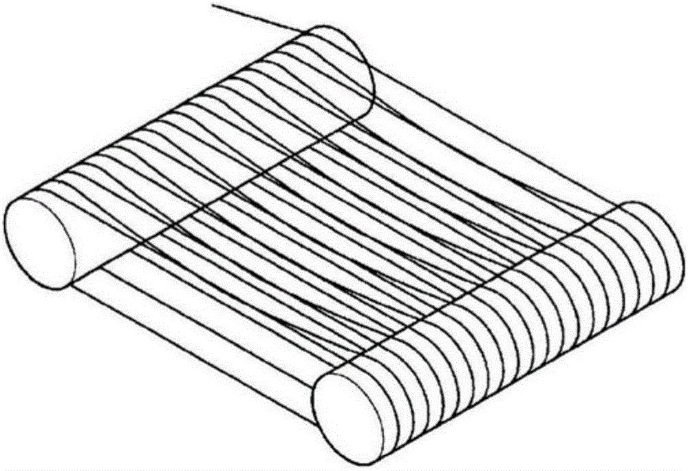 Roller for transporting hollow filaments, manufacturing method for hollow filaments, and manufacturing method and manufacturing device for hollow filament membrane sheets