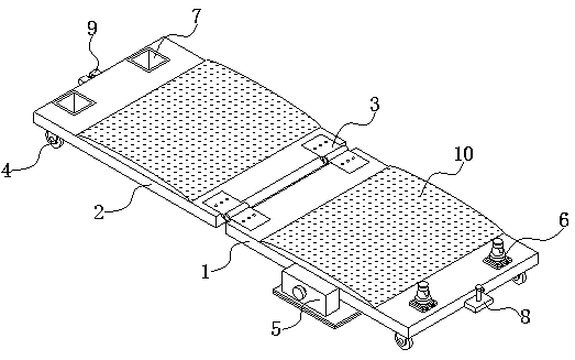 Multi-functional auxiliary service creeper for automobile maintenance