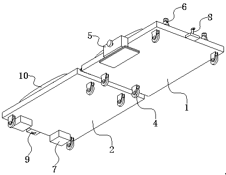 Multi-functional auxiliary service creeper for automobile maintenance