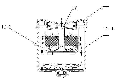 Coffeepot filter device and method thereof