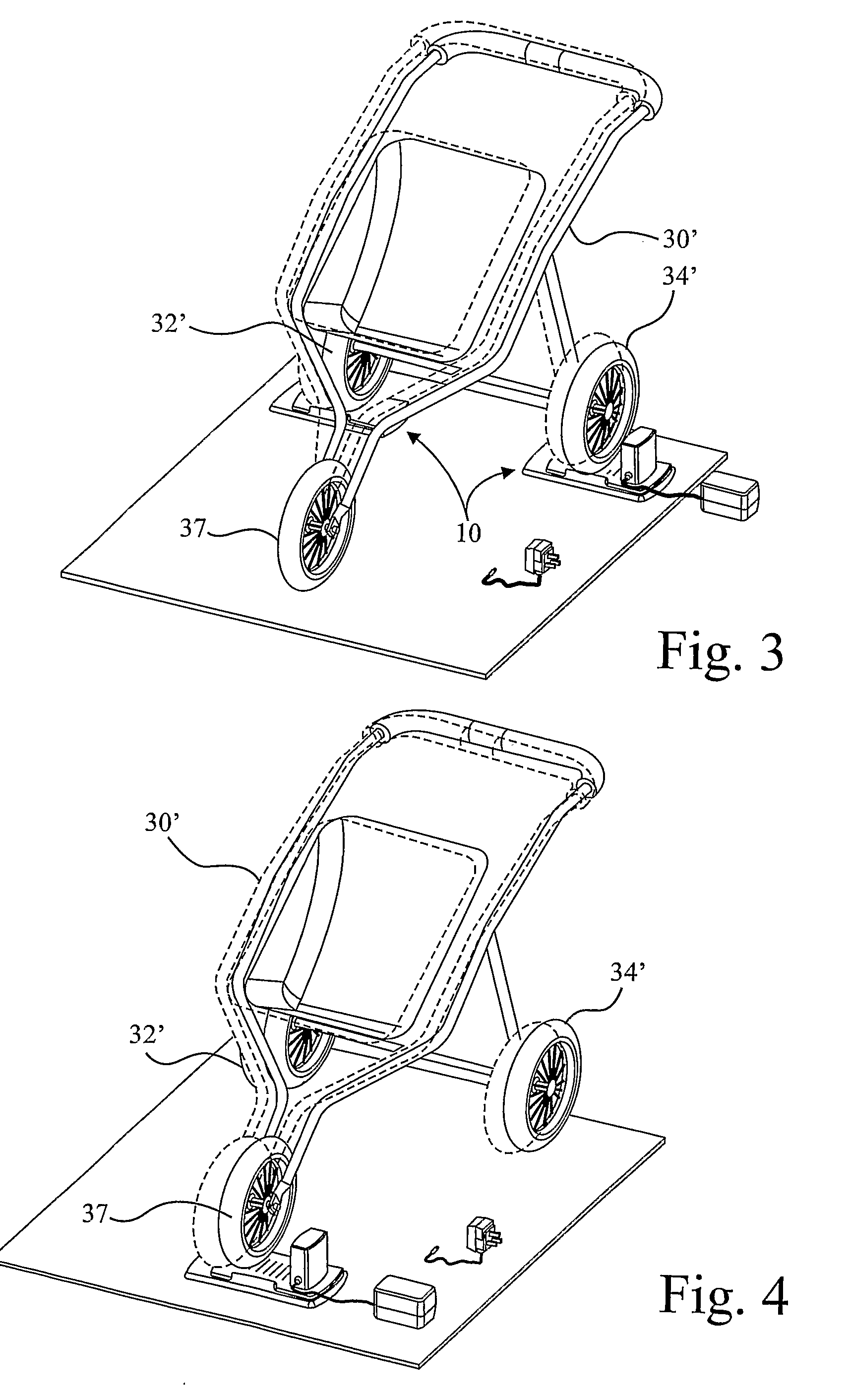Infant Stroller Rocking Device